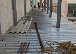Mezzanine floor decking sheet